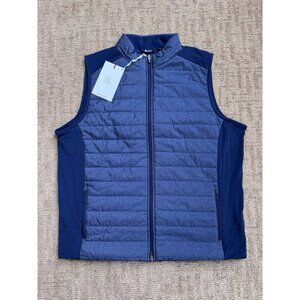 NWT RHOBACK MENS PERFORMANCE VEST FULL ZIP SIZE XXL THE FULTON BLUE